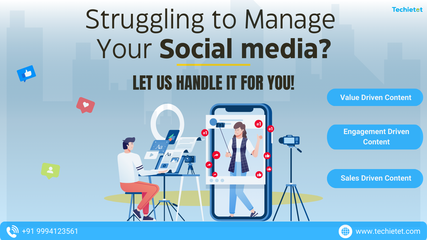 A business team analyzing social media metrics to grow brand visibility and drive customer engagement.