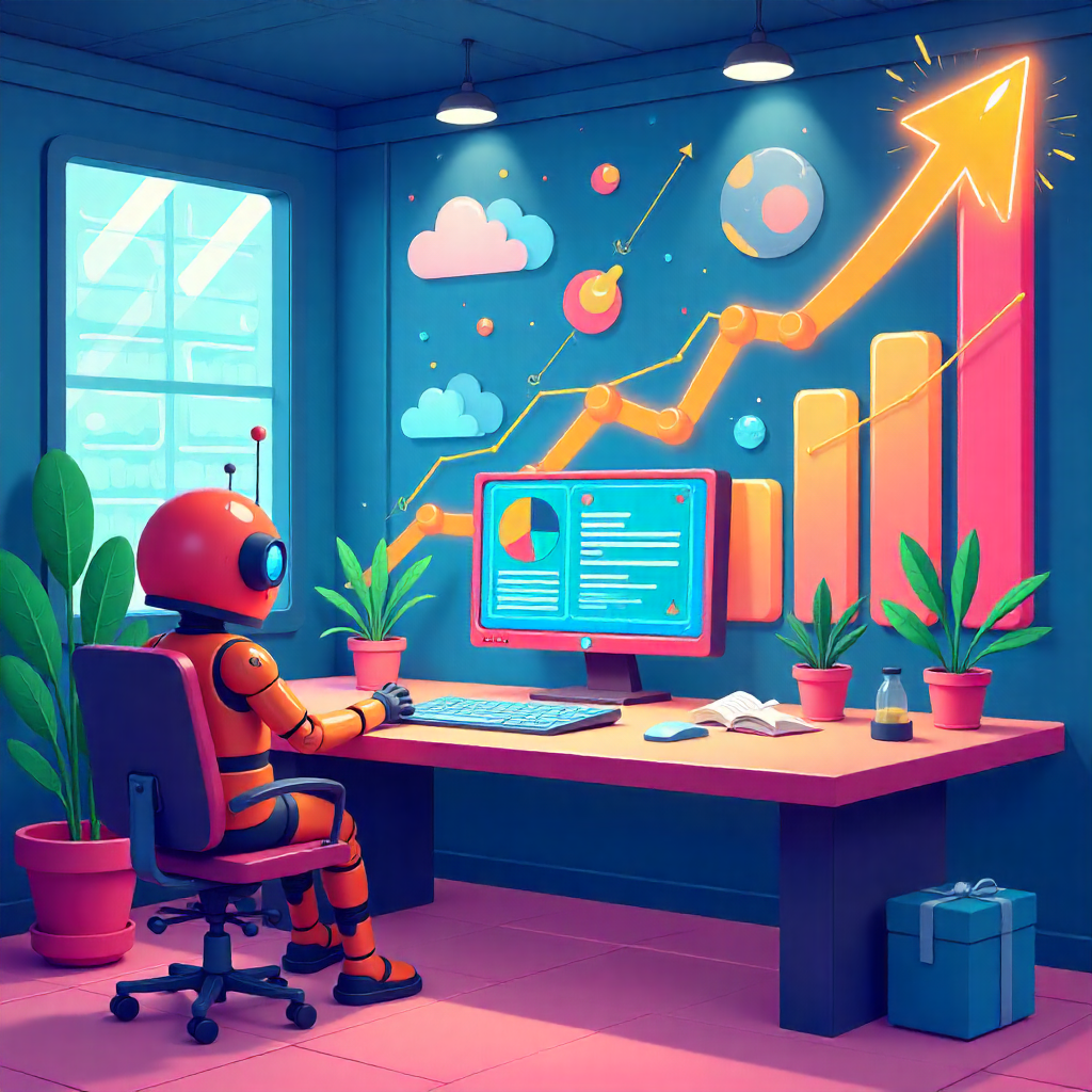 AI-driven invisible marketing system analyzing user behavior and automating brand growth tasks.