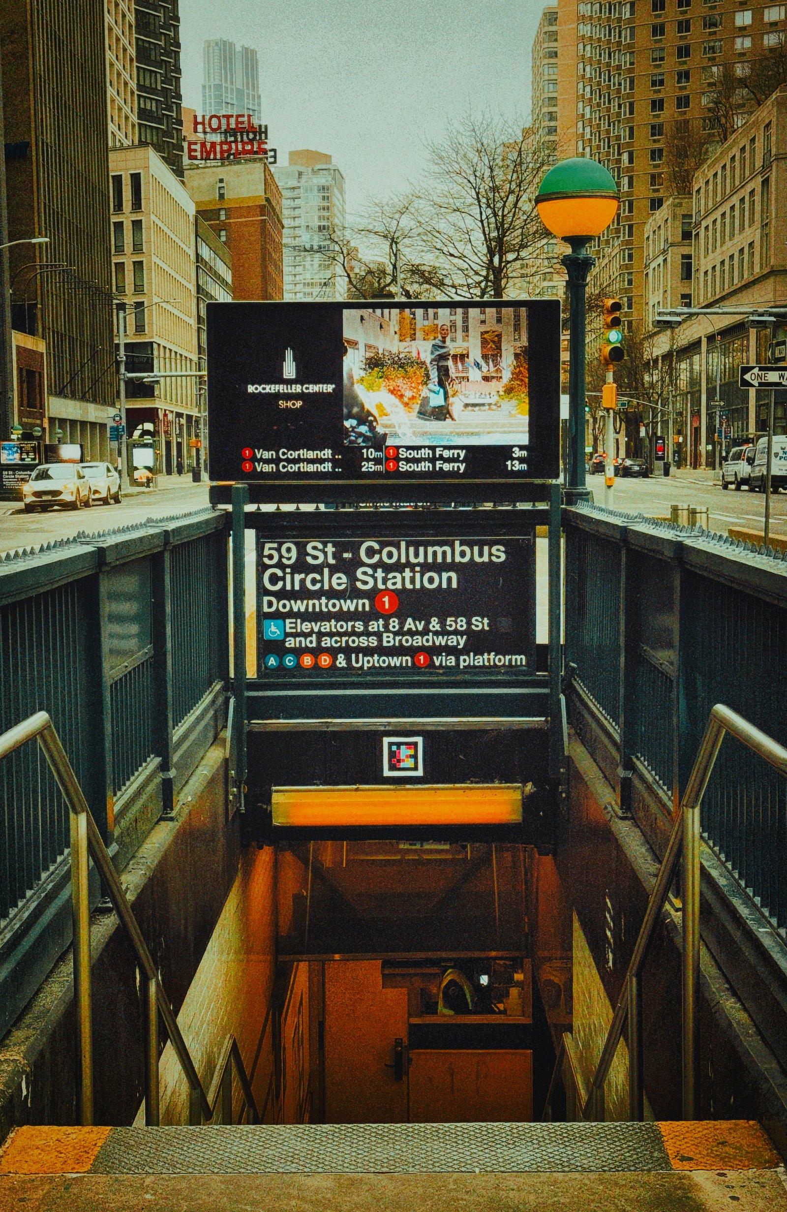 Subway ad targeting local users